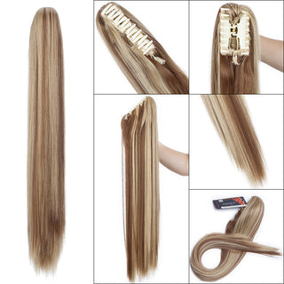 HAIRRO Claw Clip On Ponytail Hair Extension Synthetic Ponytail Extension Hair For Women Pony Tail Hairpiece Curly Style ALODIA STORE