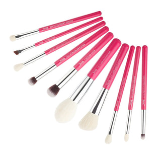 Jessup Makeup Brushes 10pcs Makeup Brush Natural ALODIA STORE