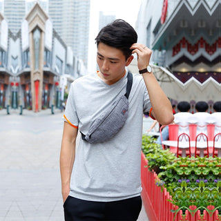 TINYAT Male Men Waist Bag Pack Casual Functional Money ALODIA STORE