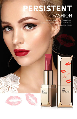 Pudaier Brand Matte Lipstick Professional Makeup for Women Long Lasting Velvet Tint Matt Sexy Lip Stick Nice Shades Batom Matte ALODIA STORE