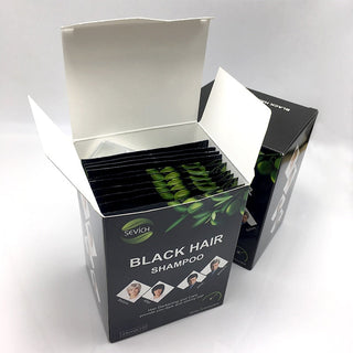 Sevich 10 pcs/lot Instant Black Hair Shampoo Make Grey and White Hair Darkening Shinny in 5 minutes ALODIA STORE