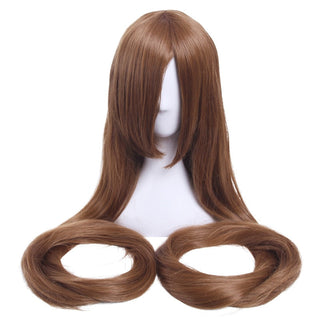 L-email wig Synthetic Hair 60inch 150cm Long Blonde Wig Chobits Chi Cosplay Wigs Straight Beige Black Halloween Cosplay Wig ALODIA STORE