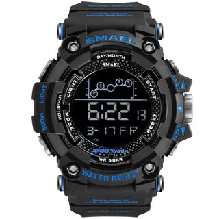 SMAEL Mens Watch Military Waterproof Sport WristWatch Digital Stopwatches For Men 1802 Military Electronic Watches Male Clock ALODIA STORE