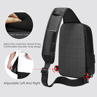 EURCOOL Messenger Bag for Men Black Crossbody Bags men for 7.9" iPad W