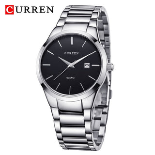CURREN Top Brand Luxury Fashion Simple Men Watches Slim Steel Strap Waterproof Watch for Man Quartz Business Watch Clock 8106 ALODIA STORE