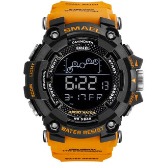 SMAEL Mens Watch Military Waterproof Sport WristWatch Digital Stopwatches For Men 1802 Military Electronic Watches Male Clock ALODIA STORE