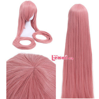 L-email wig Synthetic Hair 60inch 150cm Long Blonde Wig Chobits Chi Cosplay Wigs Straight Beige Black Halloween Cosplay Wig ALODIA STORE