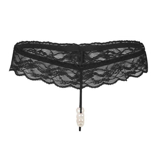 Sexy Women Pearl Panties Lace G String Temptation Underwear Ladies Tanga Hipster Thong Transparent Dessous Elastic Underpants ALODIA STORE