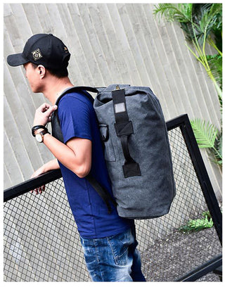 Large Man Travel Bag Mountaineering Backpack Male Luggage Canvas Bucket Shoulder Army Bags For Boys Men Backpacks mochilas XA88C ALODIA STORE