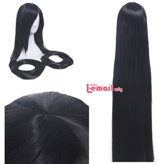 L-email wig Synthetic Hair 60inch 150cm Long Blonde Wig Chobits Chi Cosplay Wigs Straight Beige Black Halloween Cosplay Wig ALODIA STORE