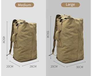 Large Man Travel Bag Mountaineering Backpack Male Luggage Canvas Bucket Shoulder Army Bags For Boys Men Backpacks mochilas XA88C ALODIA STORE