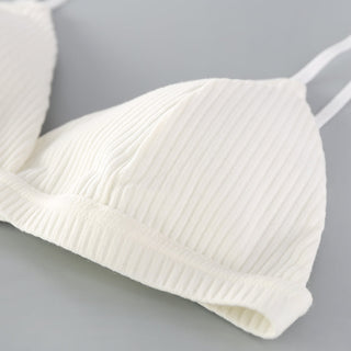 Sexy Women's Bra Sexy Lingerie Triangle Cup Threaded Cotton Bralettes Comfortable Brassie Female Seamless Underwear ALODIA STORE