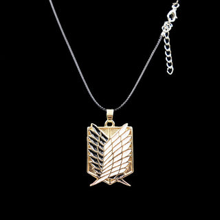 Metal Anime attack on the wings of freedom titanium necklace Shingeki no Kyojin cosplay necklace necklace necklace survey ALODIA STORE