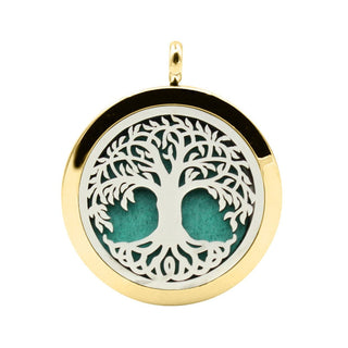 UBELIEVE 30MM Perfume Diffuser Necklace Pendant  Aromatherapy Locket Jewelry Essential Oil Locket Necklace For Women ALODIA STORE