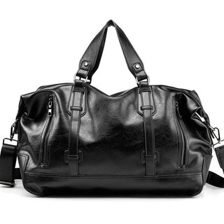 Fashion Men's Travel Bags Luggage Waterproof Suitcase Duffel Bag Big Large Capacity Bags Casual High-Capacity PU Leather Handbag ALODIA STORE