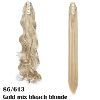 HAIRRO Claw Clip On Ponytail Hair Extension Synthetic Ponytail Extension Hair For Women Pony Tail Hairpiece Curly Style ALODIA STORE