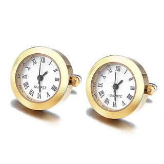 Battery Digital Watch Cufflinks For Men Lepton Real Clock ALODIA STORE