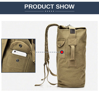 Large Man Travel Bag Mountaineering Backpack Male Luggage Canvas Bucket Shoulder Army Bags For Boys Men Backpacks mochilas XA88C ALODIA STORE