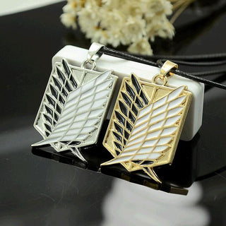 Metal Anime attack on the wings of freedom titanium necklace Shingeki no Kyojin cosplay necklace necklace necklace survey ALODIA STORE
