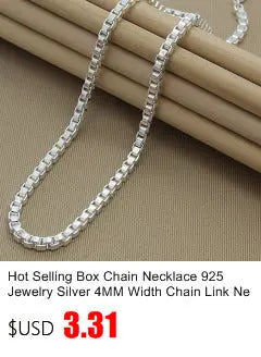 New Fashion 925 Sterling Silver Big Love Heart Pendant Necklace For Women Silver 925 Jewelry Necklace ALODIA STORE