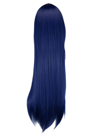 QQXCAIW Long Straight Cosplay Wig Black Purple Pink Blue Sliver Gray Blonde White Orange Brown Synthetic Hair Wigs ALODIA STORE