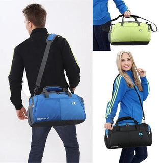 Scione Outdoor Nylon Sports Bag Large Capacity For Fitness Yoga Handbag Portable Travel Training Gym Shoulder Bags For Men Women ALODIA STORE