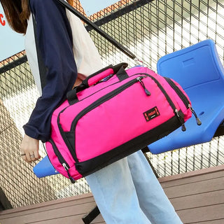 Hot Waterproof Nylon Travel Handbag Men Fashion Carry On Weekend Bags Vintage casual Duffel Shoulder Bags women Overnight Bag ALODIA STORE