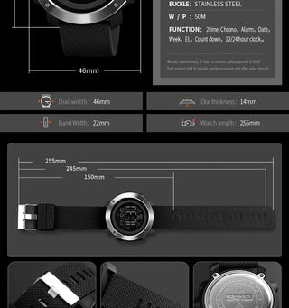 SKMEI Sport Watch Men Luxury Brand 5Bar Waterproof Watches Montre Men Alarm Clock Fashion Digital Watch Relogio Masculino 1426 ALODIA STORE