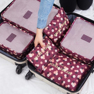 RUPUTIN 6Pcs/set Baggage Travel Organizer Bags waterproof ALODIA STORE