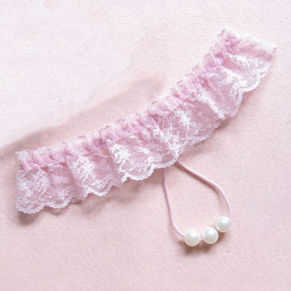 Sexy Women Pearl Panties Lace G String Temptation Underwear Ladies Tanga Hipster Thong Transparent Dessous Elastic Underpants ALODIA STORE