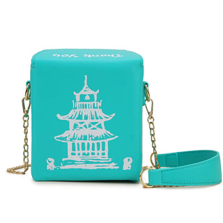 ENJOININ Chinese Takeout Box Purse Pu Leather Women ALODIA STORE