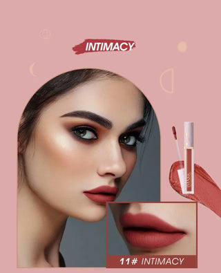 IMAGIC New12-Color Liquid Lipstick Matte Makeup Lips Silky-Smooth Long-Lasting Gloss High Pigment Lip&Cheek Waterproof Lip Mud ALODIA STORE