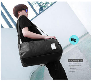 Travel Bag Carry on Luggage Duffel Bags Large PU Leather Tote Belt Weekend Crossbody Bag Overnight Solid sac de voyage XA88WC ALODIA STORE