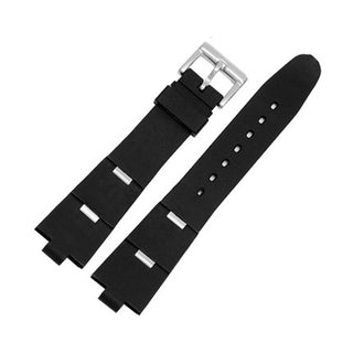 Silicone Watch Barcelet Watch Accessories Band for BVLGARI DP42C14SVDGMT Convex 8mm Rubber Strap Men and Women 2 Types ALODIA STORE