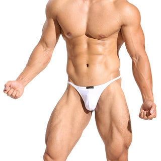 Thongs Men's Underwear T Back G String Briefs Sexy Breathable Solid Lingerie Jockstrap Men Panties Thong ALODIA STORE