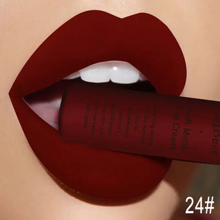 QIBEST Liquid Lipstick Waterproof Lip Gloss 34 Colors Matte Lipstick Long lasting Lipgloss Cosmetics Lips Makeup Nude Maquiagem - Alodia Store