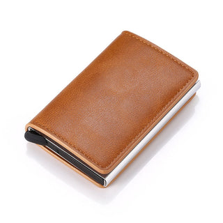 Men Smart Wallet Rfid Safe Anti-theft Holder Women Small Purse Bank ID Cardholder Metal ALODIA STORE