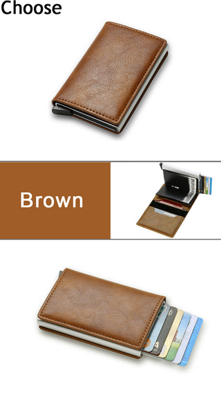 Leather Bank Card Wallet ALODIA STORE
