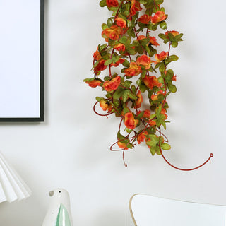 Rose Artificial Silk Flowers Garland for Christmas Wedding Home Room Autumn Backdrop Decor Garden Arch Arrange Fake Plant Vine ALODIA STORE