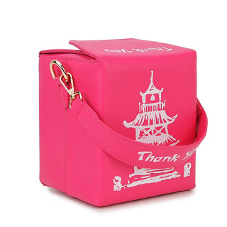 ENJOININ Chinese Takeout Box Purse Pu Leather Women ALODIA STORE