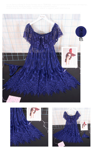 Lingerie Ladies Sexy lace Nightdress M-3XL ALODIA STORE