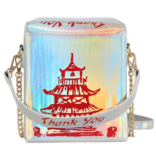 ENJOININ Chinese Takeout Box Purse Pu Leather Women ALODIA STORE