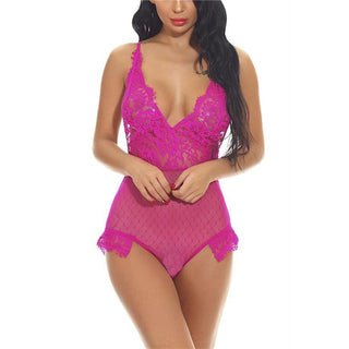 Sexy Plus size Women lingerie Lace See-through Erotic Underwear lingerie sheer bodysuit Sleepwear Exotic intimate sexy lingerie ALODIA STORE