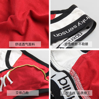 Pinky Senson Mens Underware Briefs Calzoncillos трусы мужские Brave Person Mens DesignerBriefs Gays Clothes ALODIA STORE