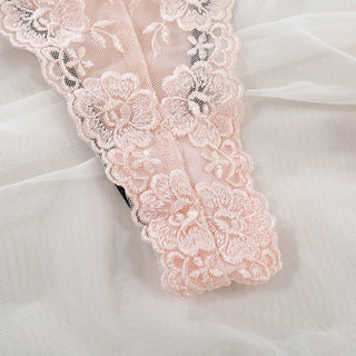 New Sexy Lingerie Bra Set Floral Women's Underwear Set Embroidery See Through Bra and Panties Push up Bralette Lenceria Lingerie ALODIA STORE