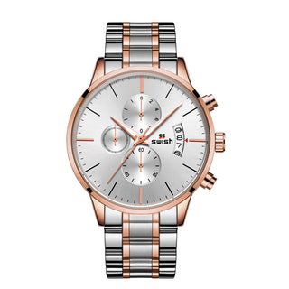 SWISH Men Watch 2022 Waterproof Stainless Steel Sport Quartz Clock Men's Watches Top Brand Luxury Man Wristwatch ALODIA STORE