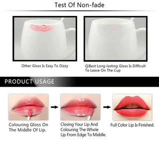 QIBEST Liquid Lipstick Waterproof Lip Gloss 34 Colors Matte Lipstick Long lasting Lipgloss Cosmetics Lips Makeup Nude Maquiagem - Alodia Store