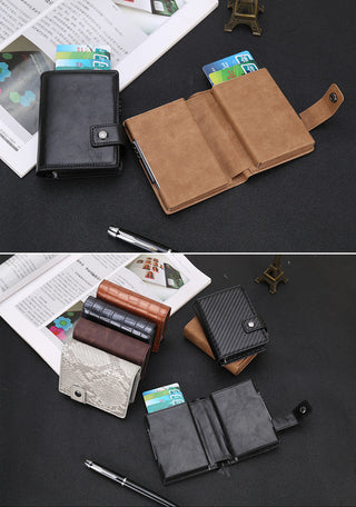 Pu Leather Double Metal ID ALODIA STORE