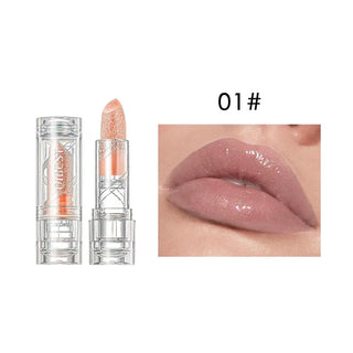 QIBEST Newest Lip Balm Wholesale Lip Care Lip Plumper Moisturizing Lip Balm Color Changing Lip Balm Glitter Lip Balm For Girl ALODIA STORE
