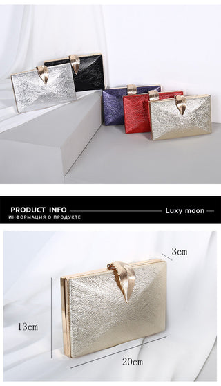 Gold For Bridal Metal Leaf Lock Shoulder Bag  ZD1524 ALODIA STORE